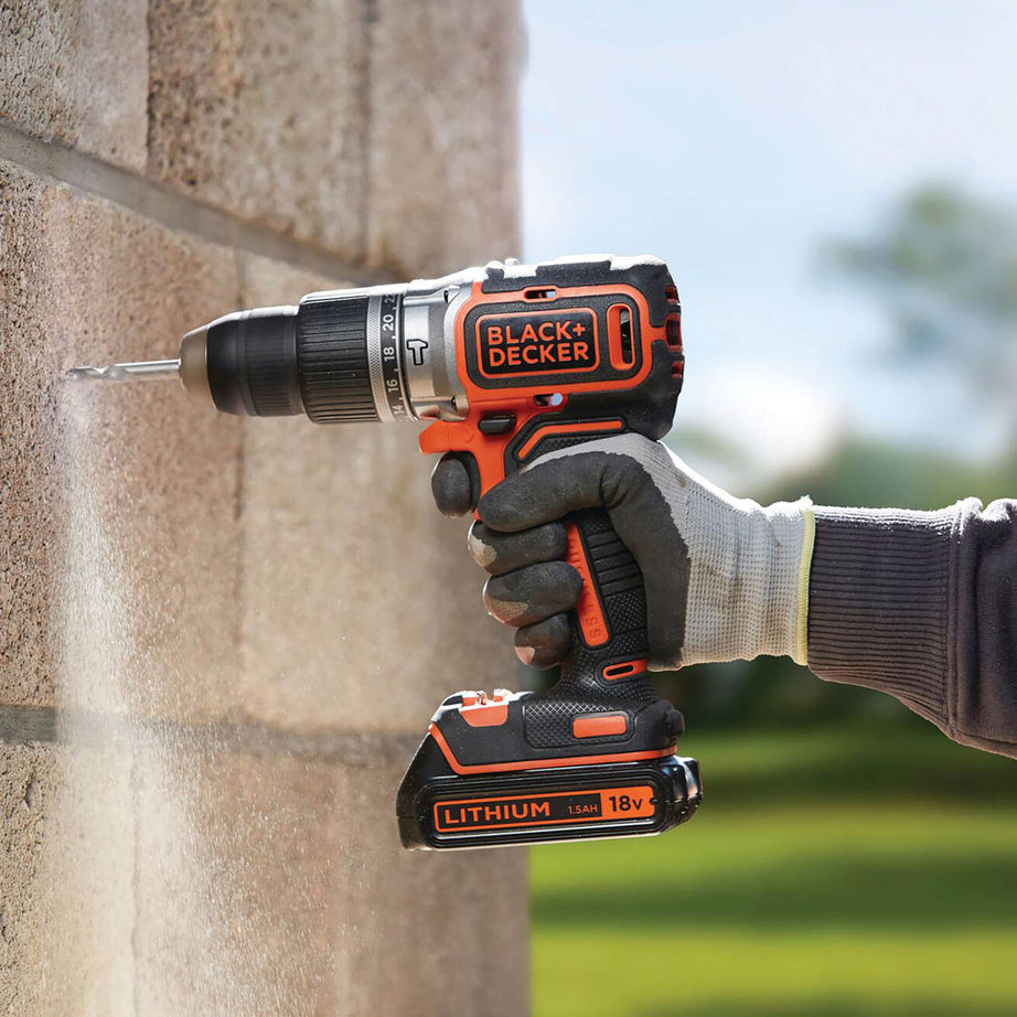 Black+Decker Hammer Drill BL188N-XJ Cordless POWERCONNECT LED 18V Body Only - Image 3
