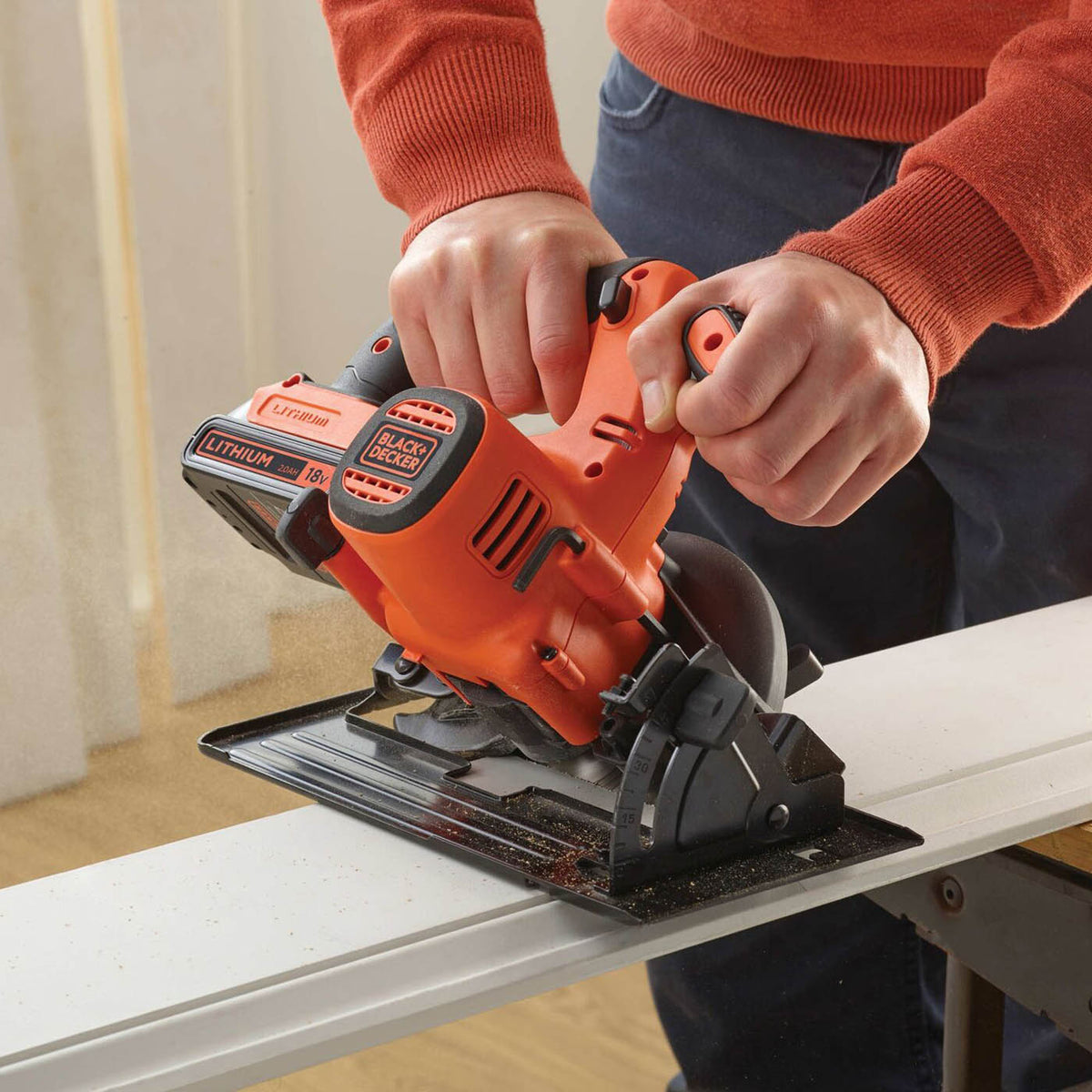 Black And Decker Circular Saw Cordless 18V Li-Ion BDCCS18N-XJ 140mm Body Only - Image 3