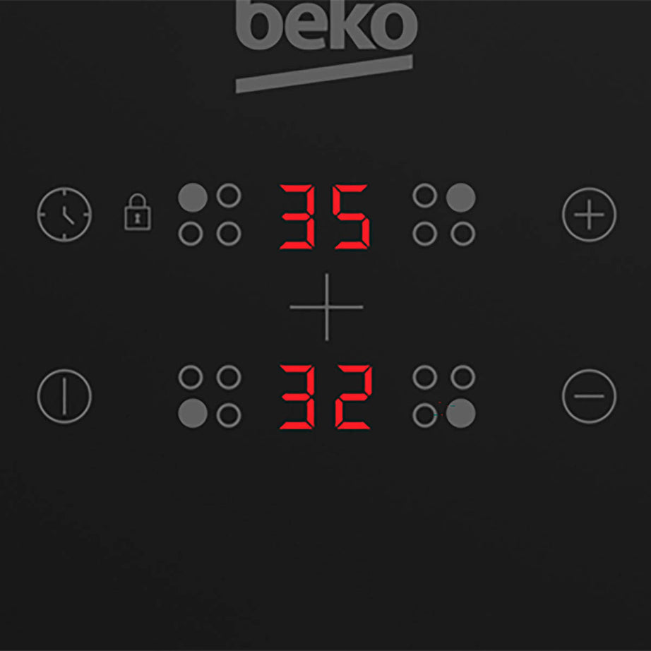 Beko Induction Hob HII164401QT Integrated Black 4 Zone 59cm With Touch Controls - Image 5