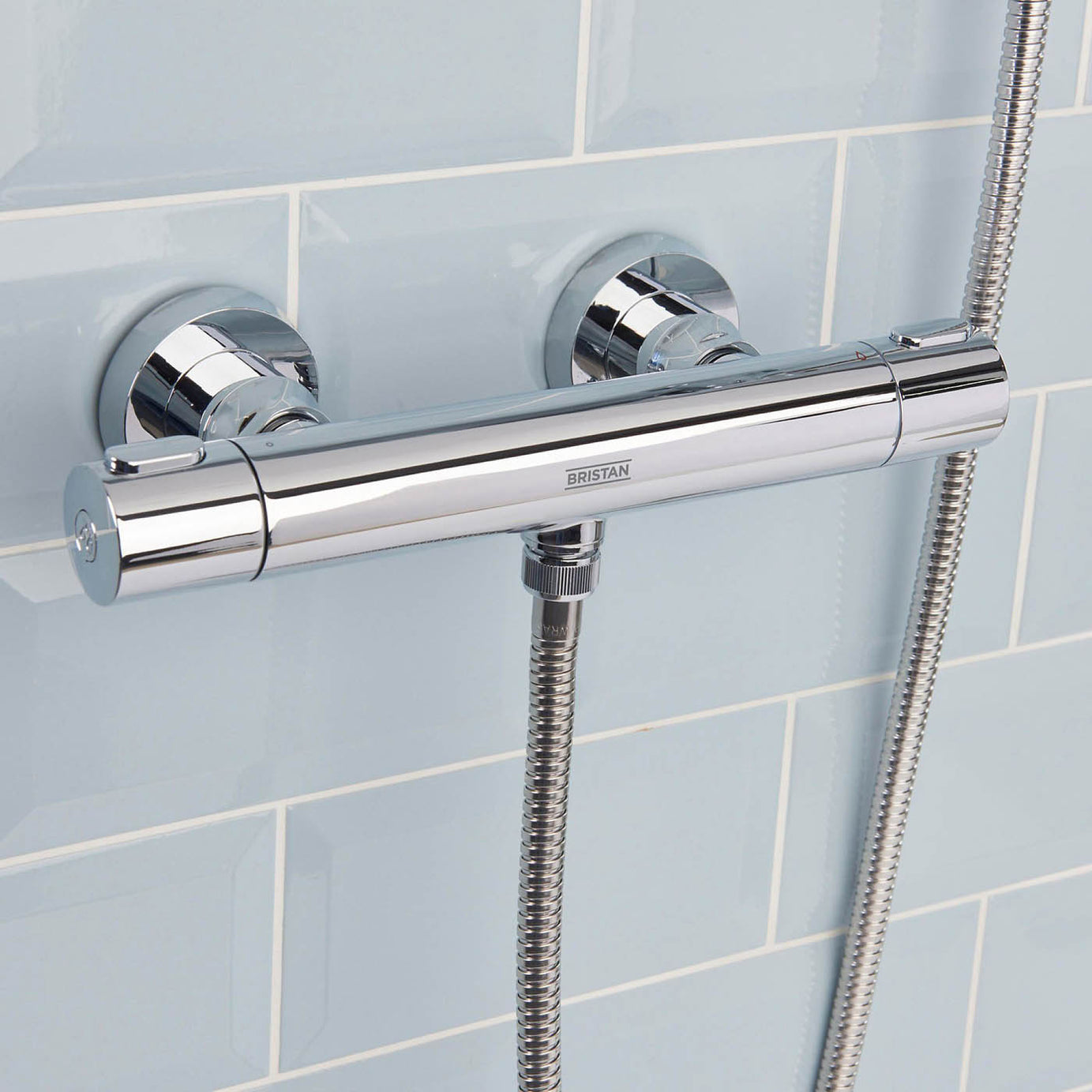 Bristan Thermostatic Mixer Shower Exposed Chrome Single Spray Pattern Bathroom - Image 10