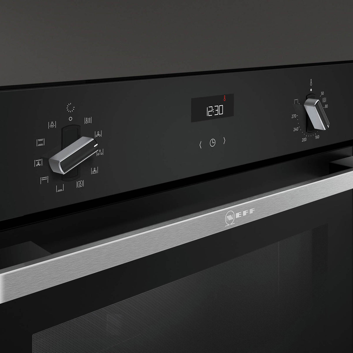 Neff Electric Oven 60cm B3ACE4AN3B Built In 71L Black Single Multi-function - Image 8