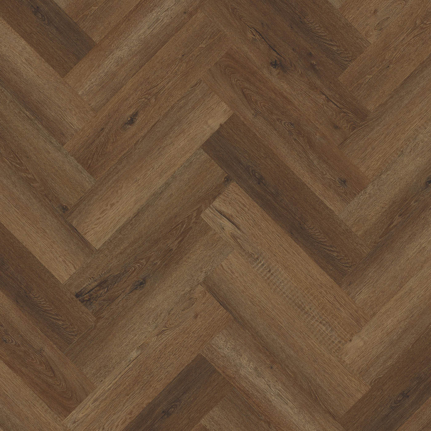 Vinyl Click Plank Flooring Dark Brown Oak Effect Waterproof T6.5mm 1.95m² - Image 3