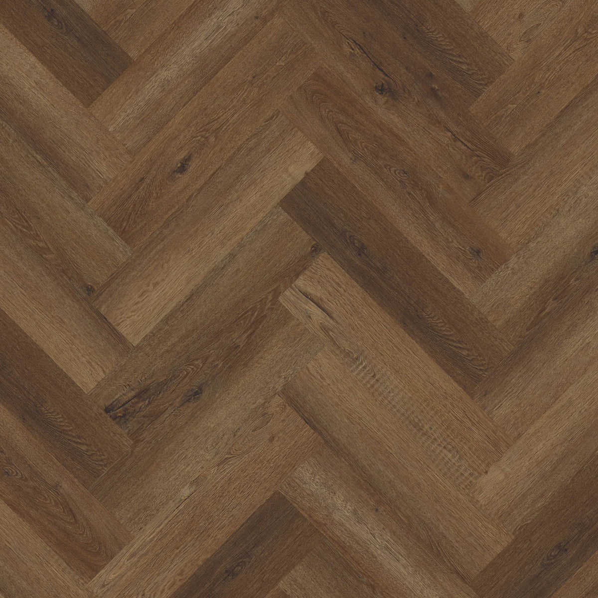 Vinyl Click Plank Flooring Dark Brown Oak Effect Waterproof T6.5mm 1.95m² - Image 3