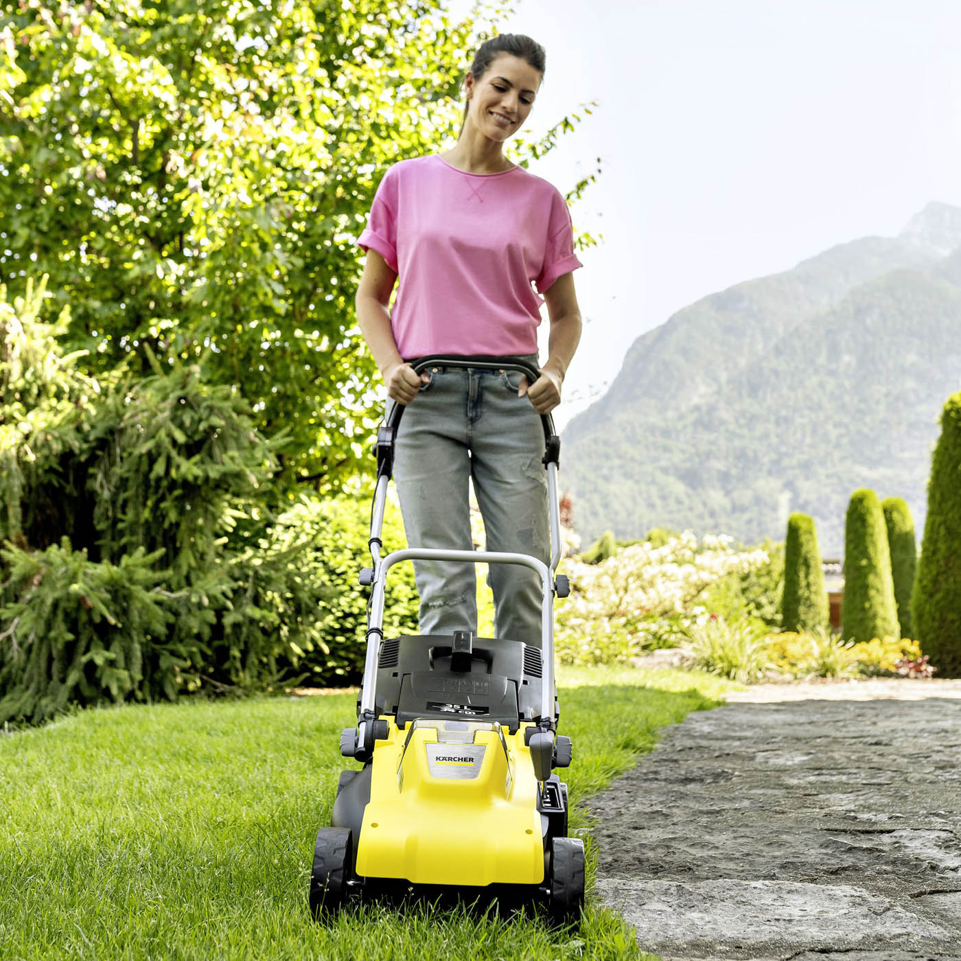 Karcher Lawnmower LMO 3-18 Cordless 18V 5Ah Li-Ion  34cm Garden Grass Cutter - Image 4