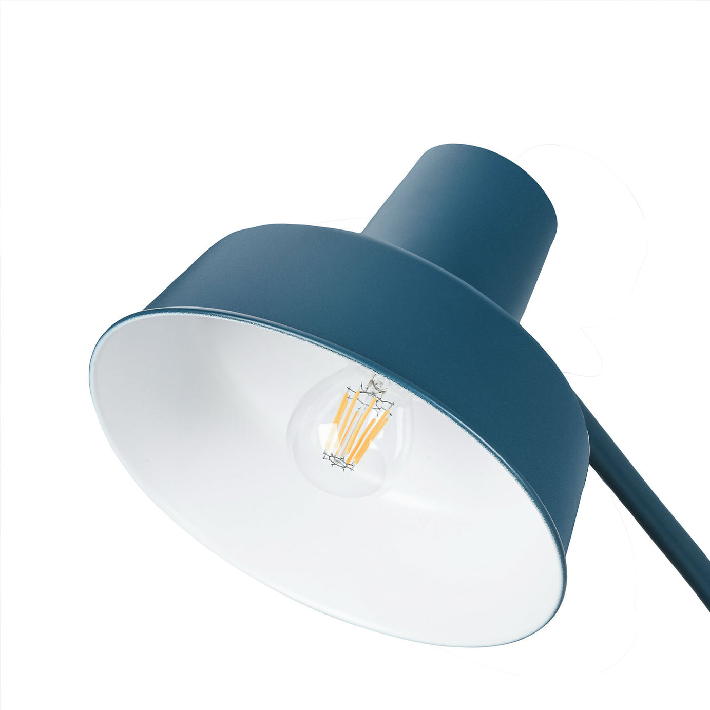 LED Floor Lamp Matt Blue Metal E27 Freestanding Living Room Bedroom Indoor - Image 3