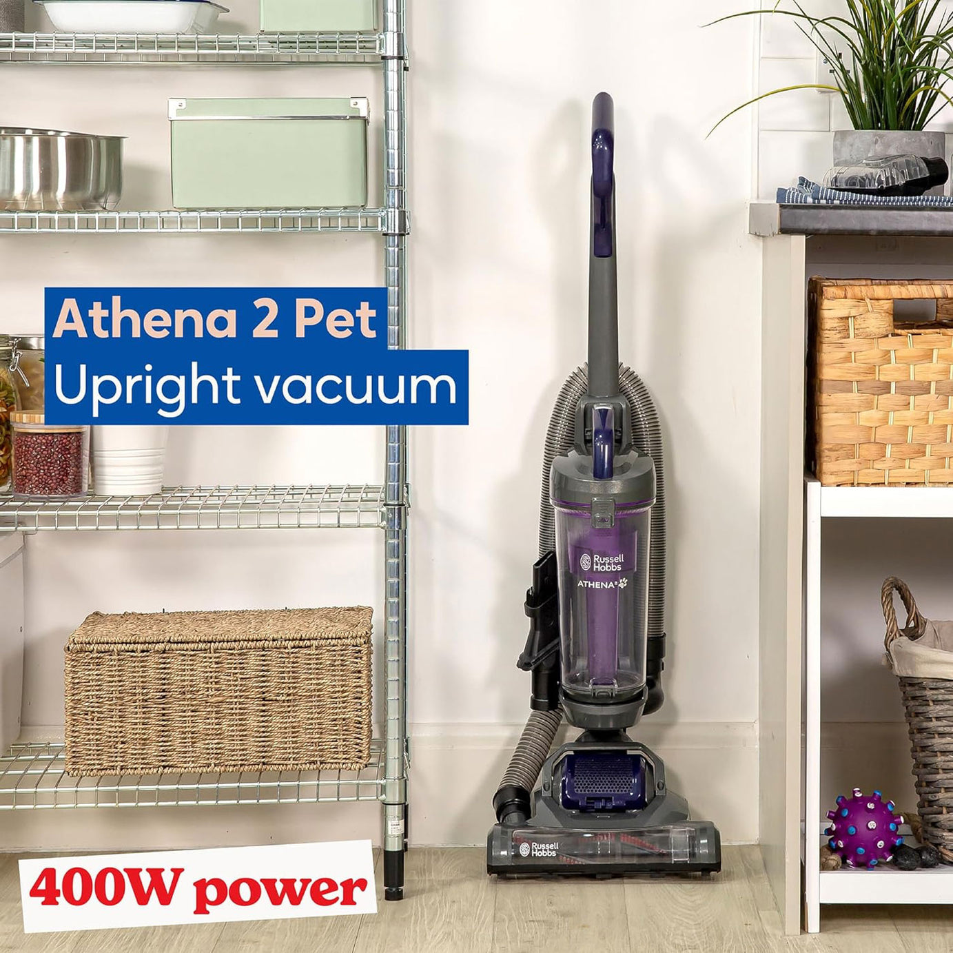 Russell Hobbs Vacuum Cleaner Athena Upright Bagless Cyclonic Multi Purpose 2L - Image 2