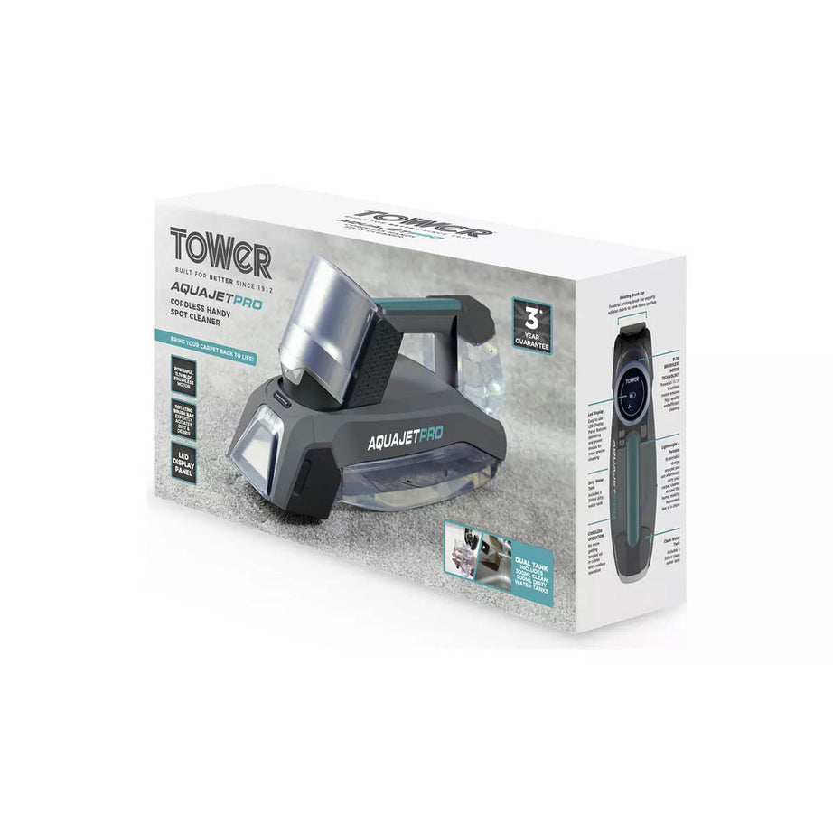 Tower Spot Cleaner Cordless Aquajet Pro Handheld Portable Carpets Upholstery - Image 9