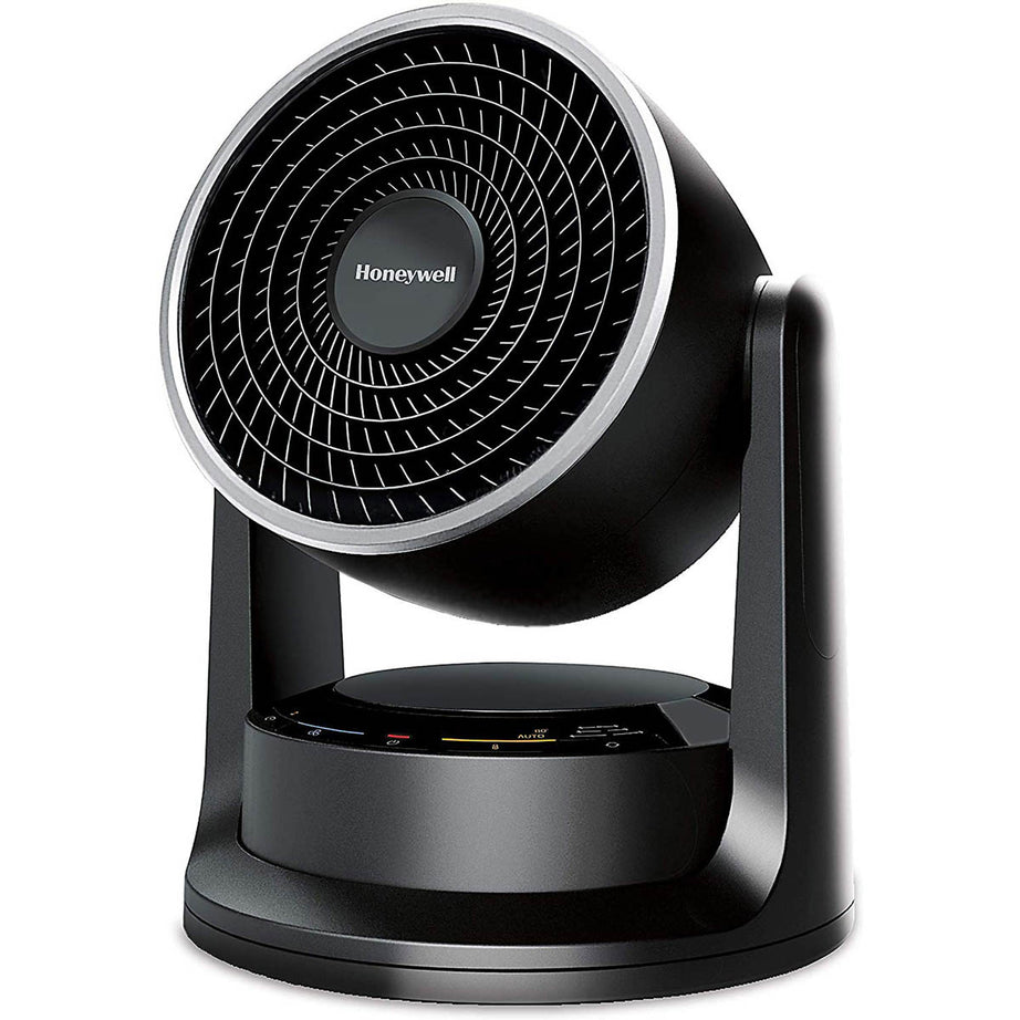 Honeywell Fan Heater Cooler Electric Black Oscillating Thermostatic Compact - Image 1