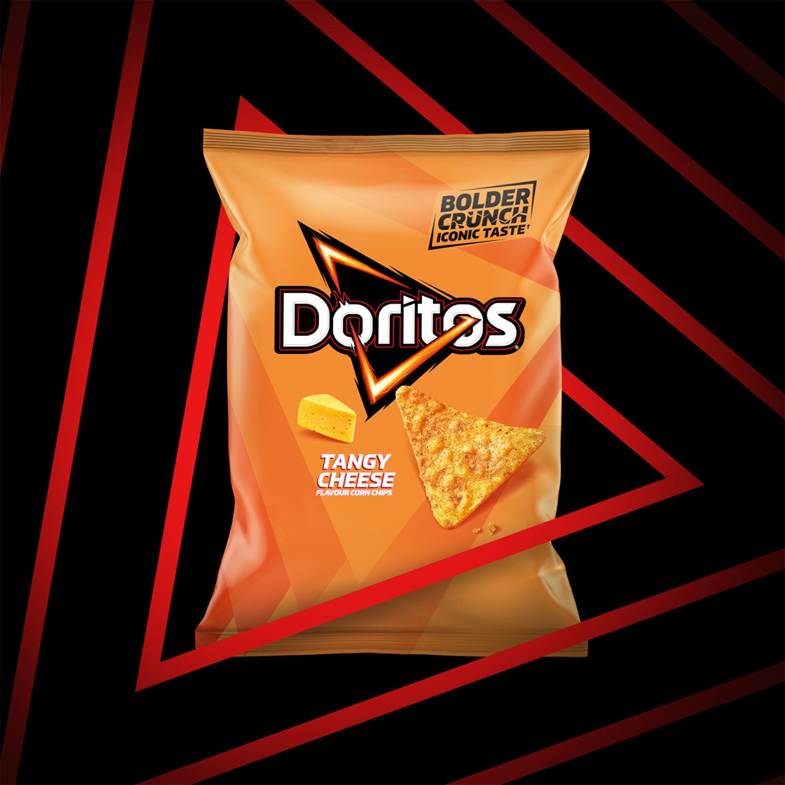 Doritos Tortilla Chips Tangy Cheese Share Crisps Bag 12 x 180g - Image 2