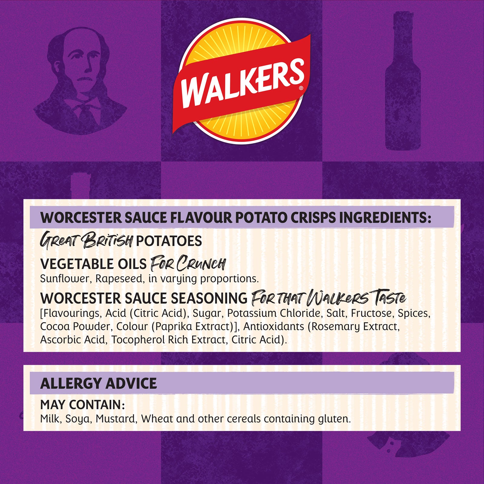 Walkers Crisps Lea & Perrins Worcester Sauce Multipack 108 x 25g - Image 4