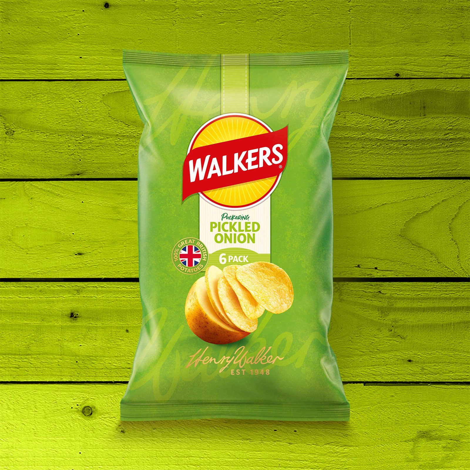Walkers Crisps Pickled Onion Multipack Snack 72 x 25g - Image 7
