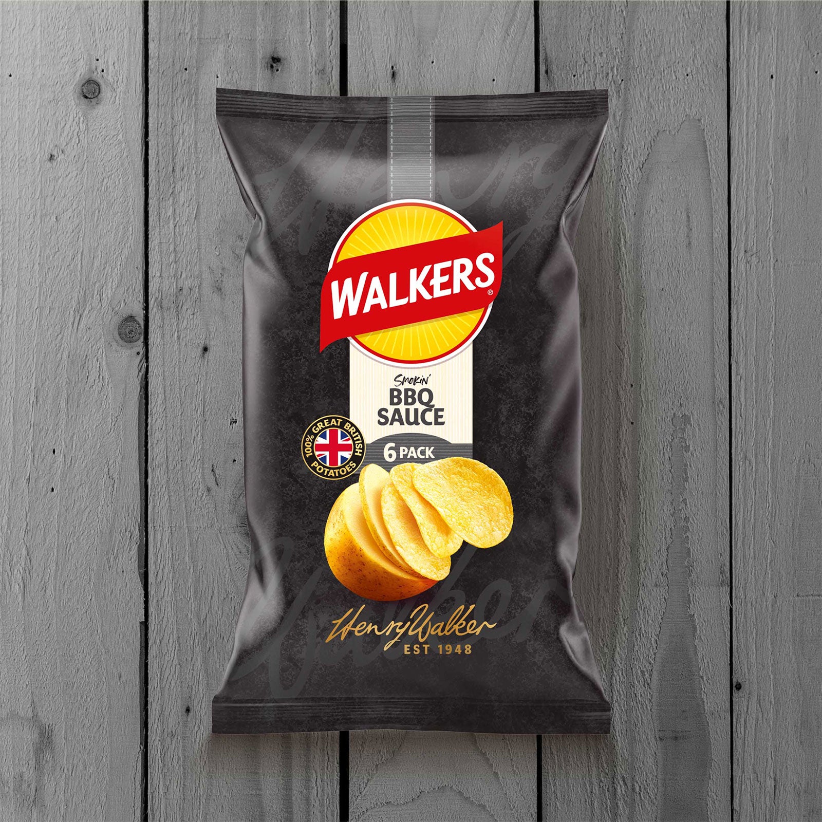 Walkers Crisps BBQ Sauce Sharing Multipack Snacks 108 x 25g - Image 4