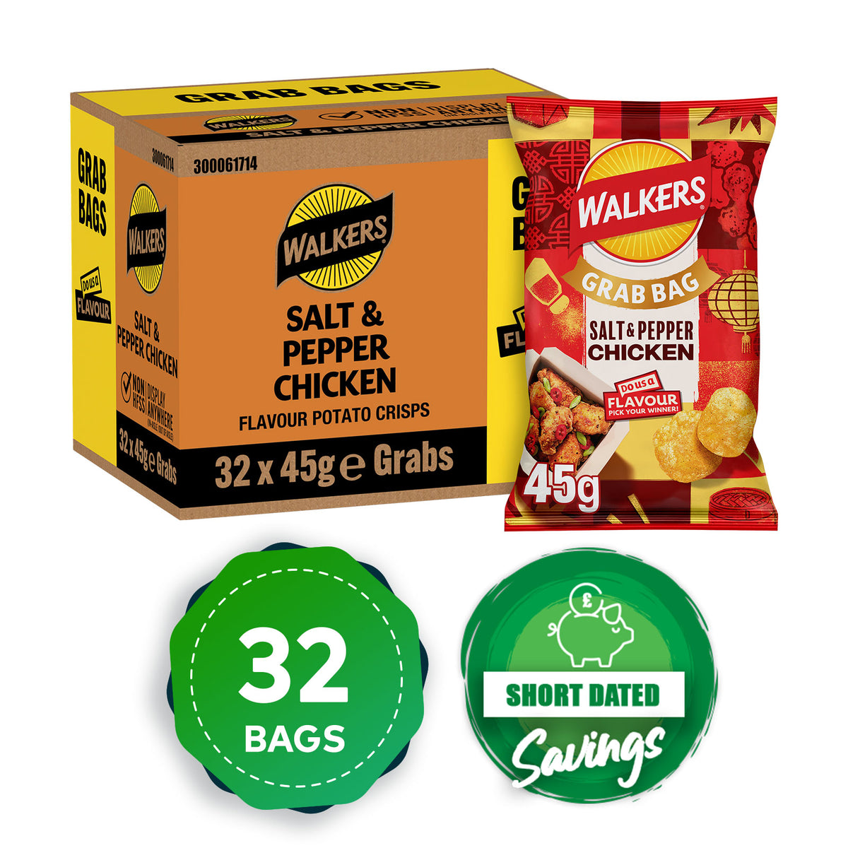 DUAF Walkers Crisps Salt & Pepper Chicken Grab Bag 32 x 45G - Image 10