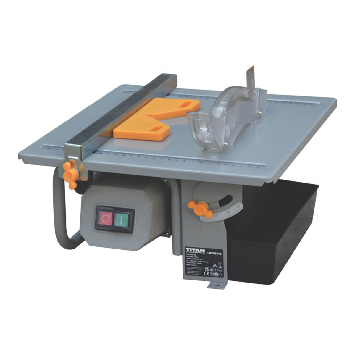 Titan Tile Cutter Electric Diamond Blade Steel Table Adjustable 450W 240V - Image 1
