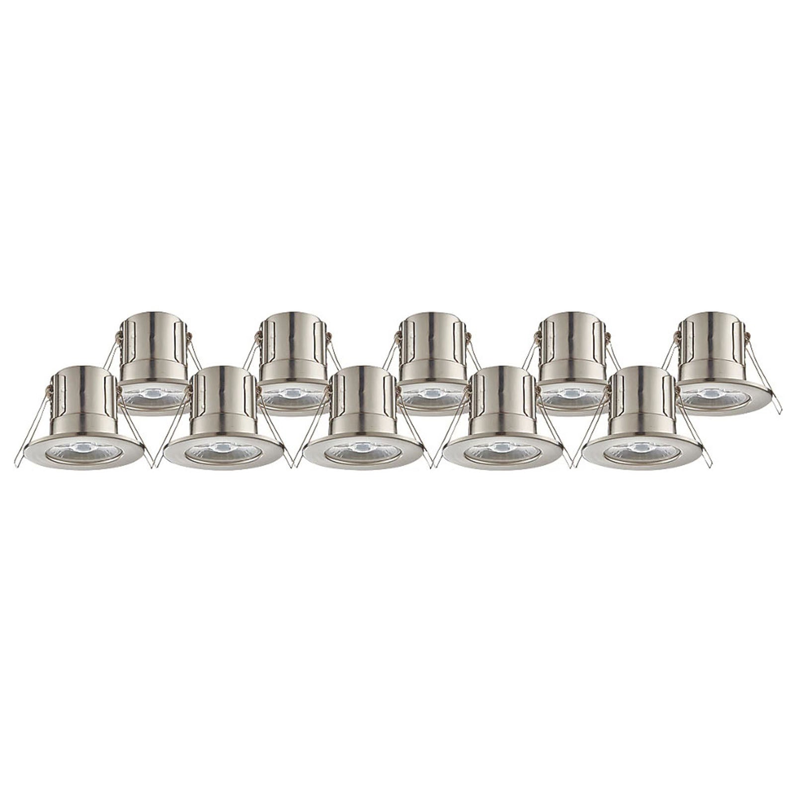 Lap LED Downlight Dimmable Warm White 450lm Fire Rated Ceiling Light Pack Of 10 - Image 1