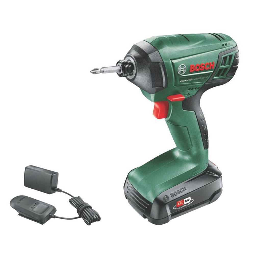 Bosch Impact Drill Cordless PDR 18 LI Variable Speed Soft-Grip Li-Ion 1.5Ah 18V - Image 1