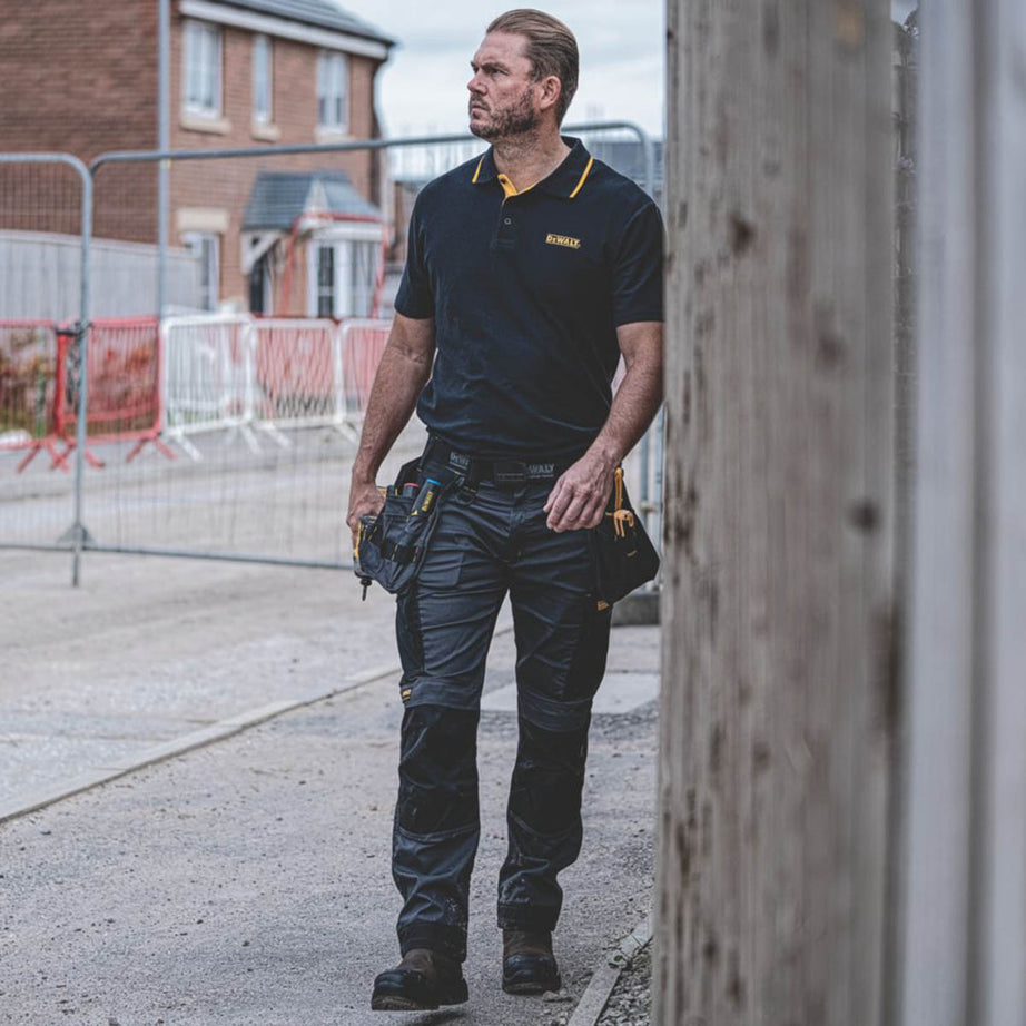 DeWalt Work Trousers Holster Mens Slim Fit Charcoal Grey Multi Pocket 32"W 29"L - Image 4