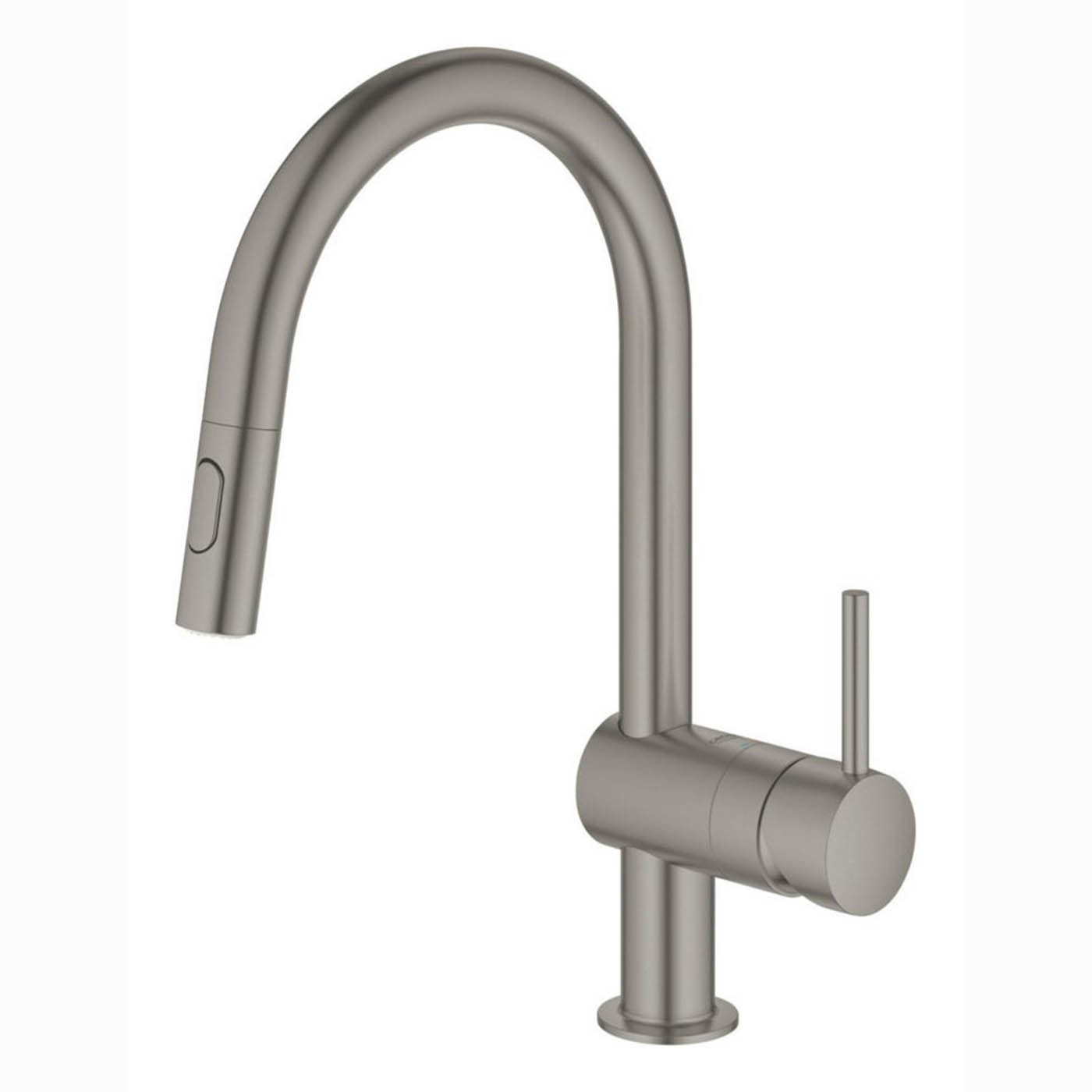 Grohe Kitchen Sink Tap Mono Mixer Brushed Graphite Single Lever Swivel Spout - Image 1
