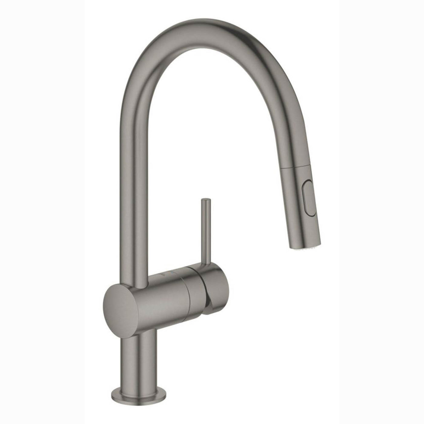 Grohe Kitchen Sink Tap Mono Mixer Brushed Graphite Single Lever Swivel Spout - Image 2