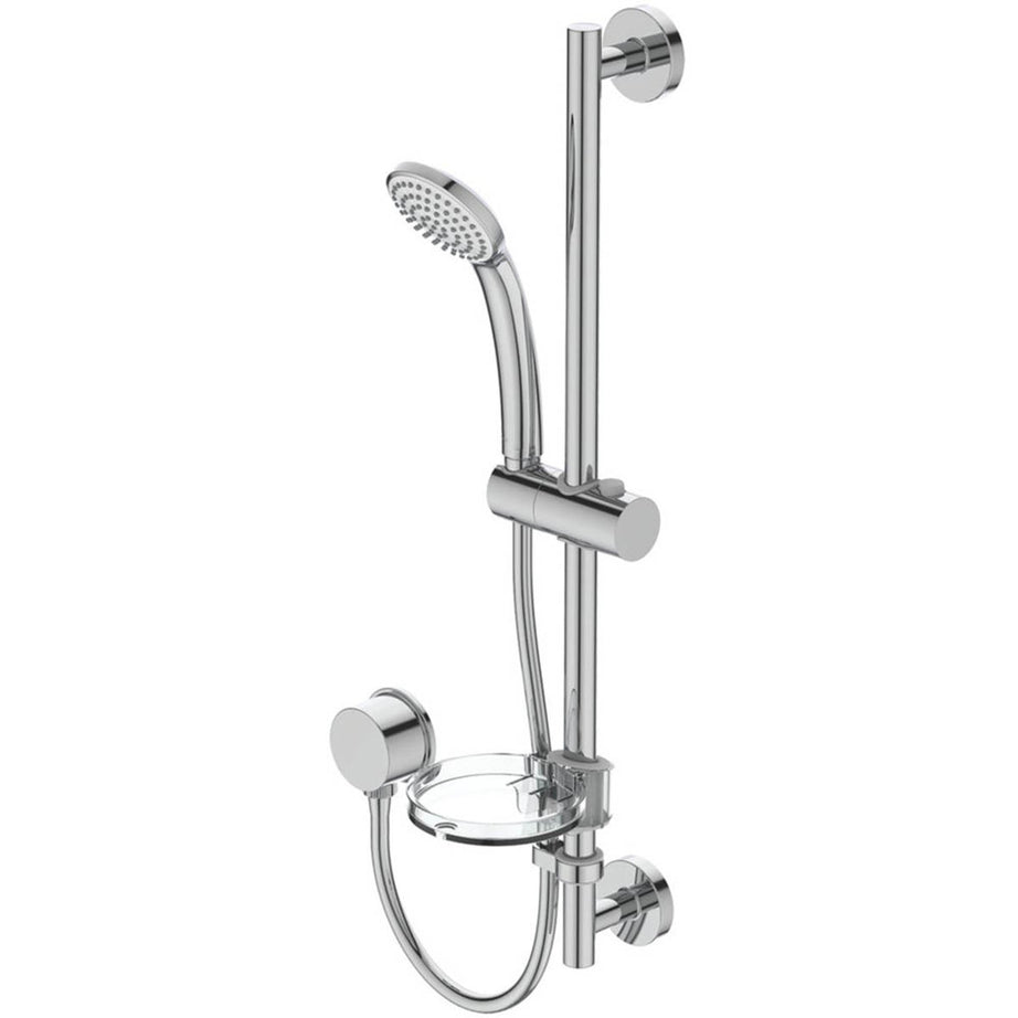 Ideal Standard Shower Kit Single Spray Pattern Brass Chrome Round Contemporary - Image 2