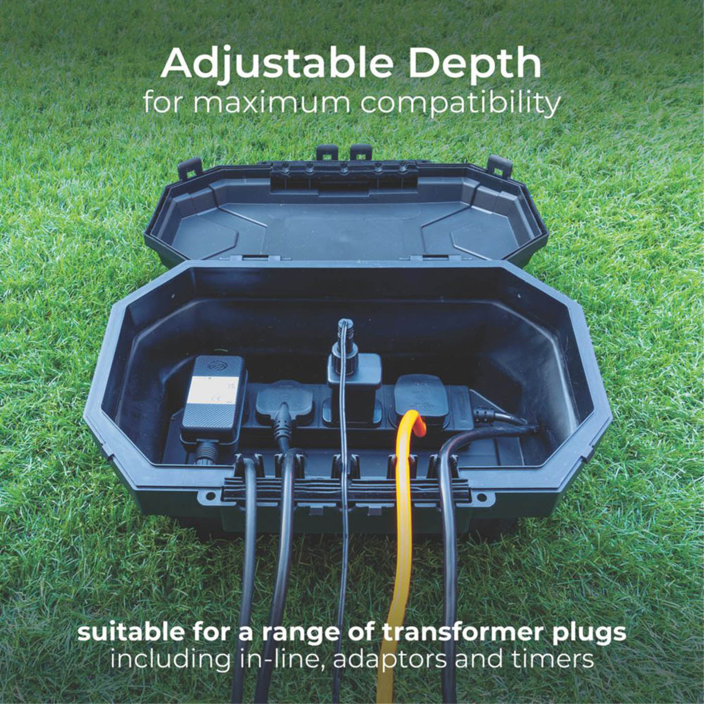 Masterplug IP54 Weatherproof Outdoor Enclosure 376mm x 230mm x 154mm - Image 6