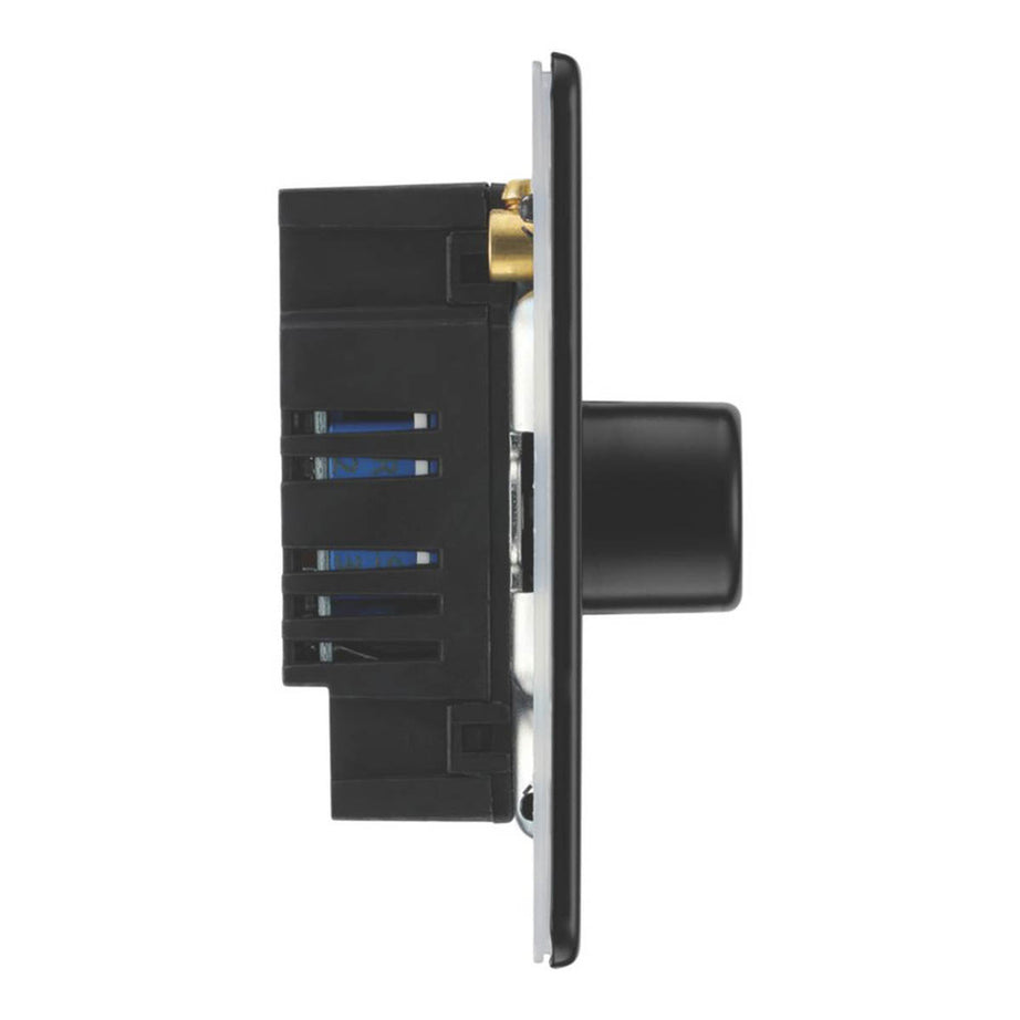 Lap LED Dimmer Switch Lighting 3 Gang 2 Way Matt Black Screwless Flat Indoor - Image 4