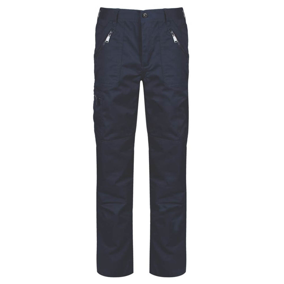 Regatta Work Trousers Mens Pro Action Classic Fit Navy Multi Pockets 28"W 31"L - Image 1