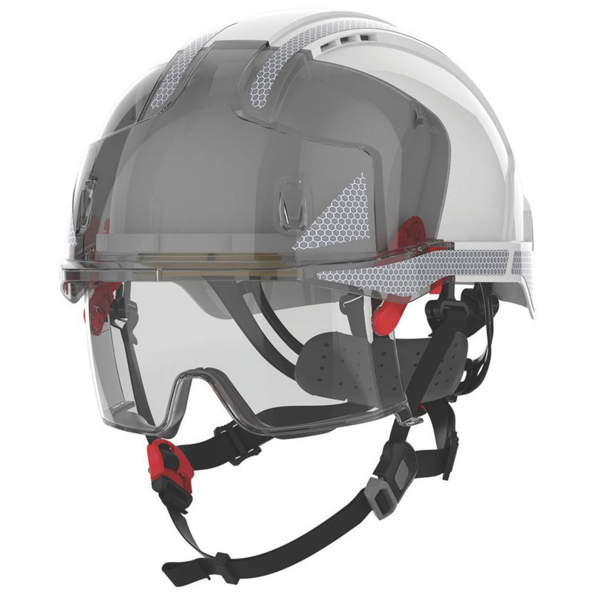 JSP Safety Helmet Unisex White Hard Hat Cap Construction Site Head Protection - Image 1
