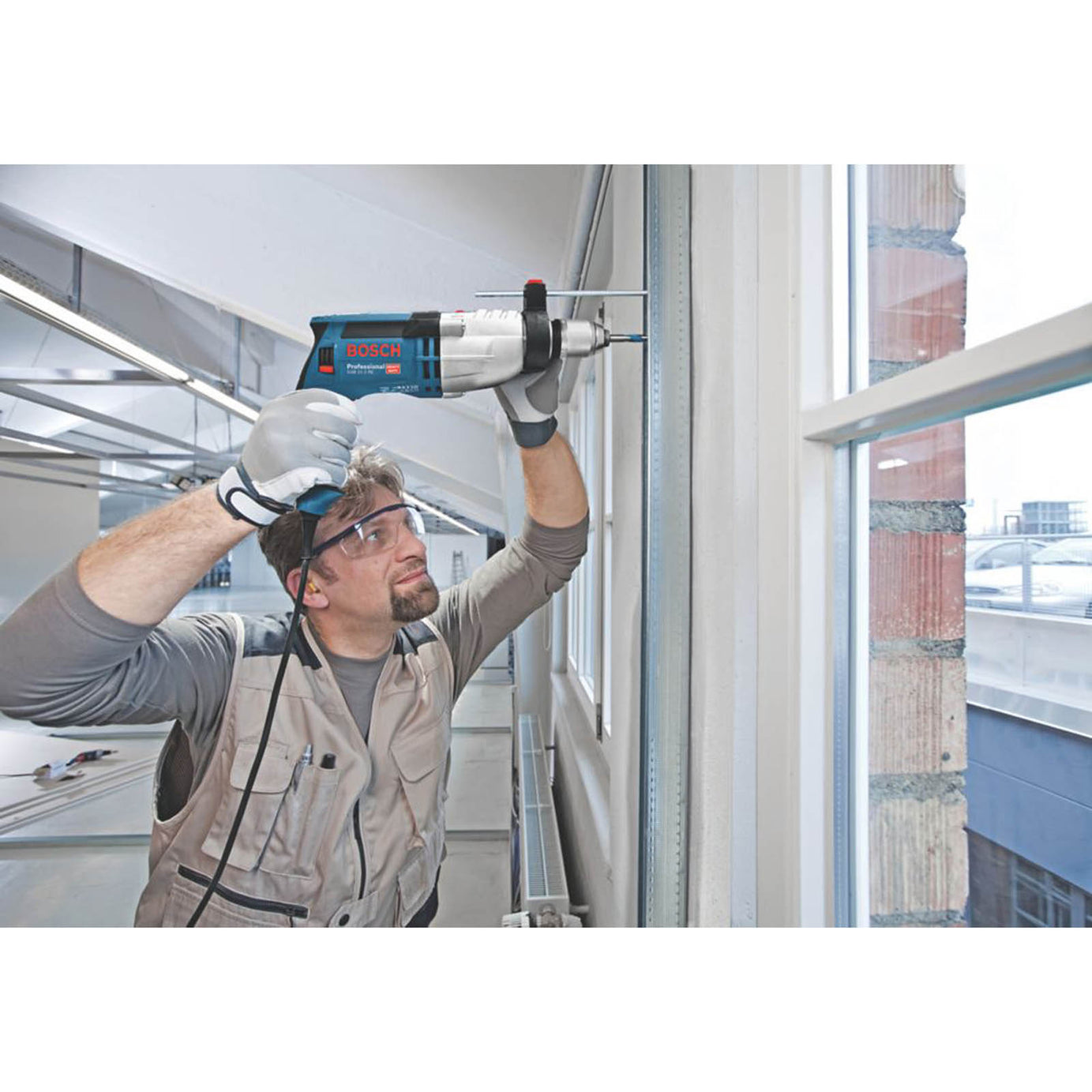 Bosch Impact Drill Electric 110V GSB21-2 Soft Grip Heavy Duty Powerful 1100W - Image 3