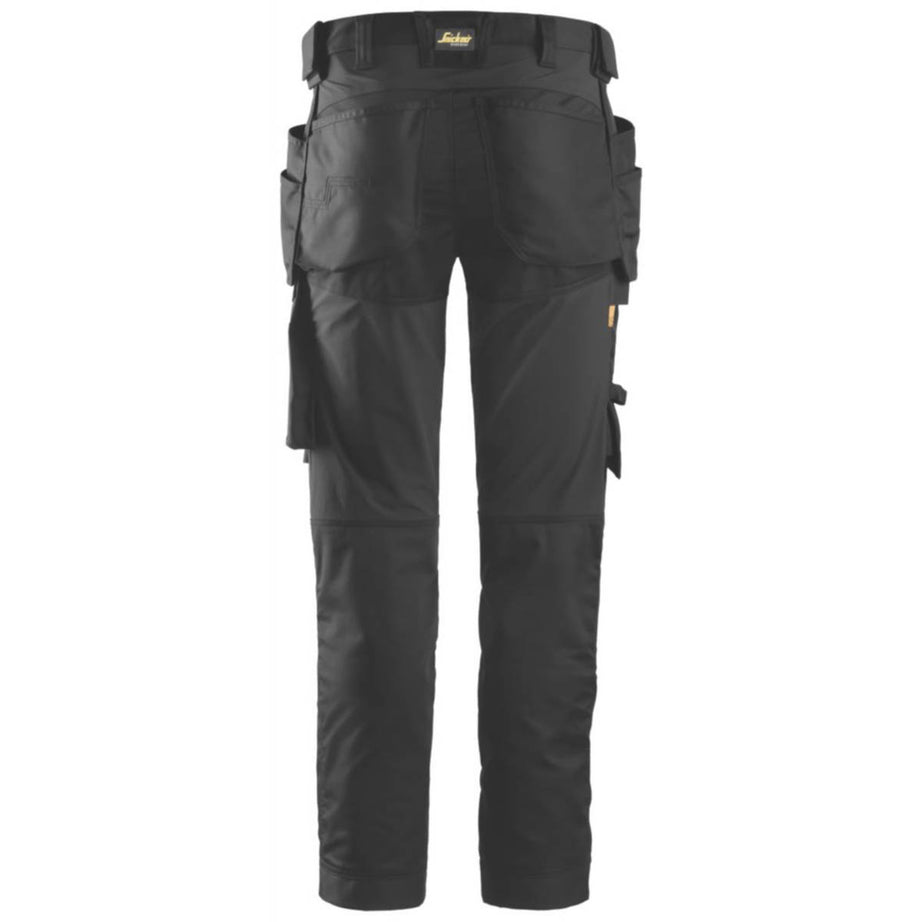Snickers Work Trousers Mens Slim Fit Black Stretch Multi Pockets Cargo 30W 32L - Image 6