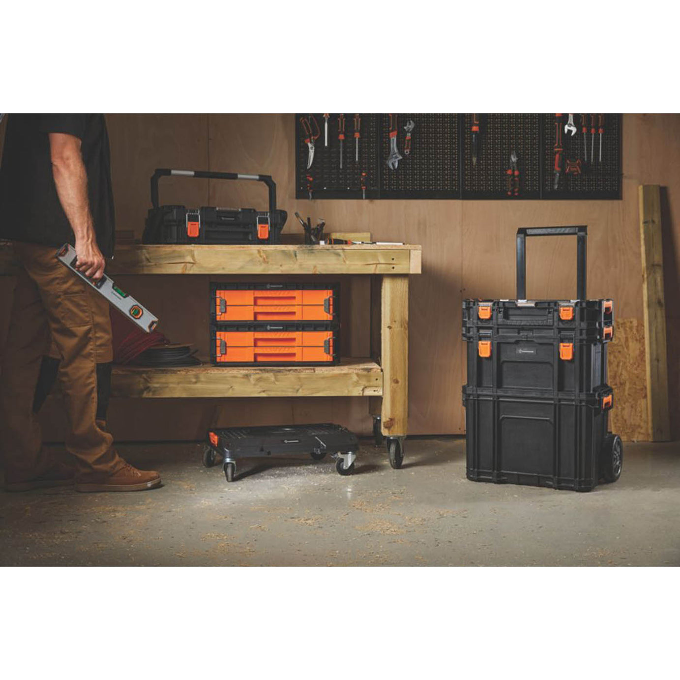 Magnusson Tool Box Organiser Stackable Removable Tray Storage Water Resistant - Image 6