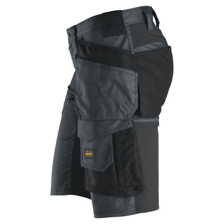 Snickers Work Shorts Mens Grey Black Stretch Breathable Multi Pockets 35"W - Image 5