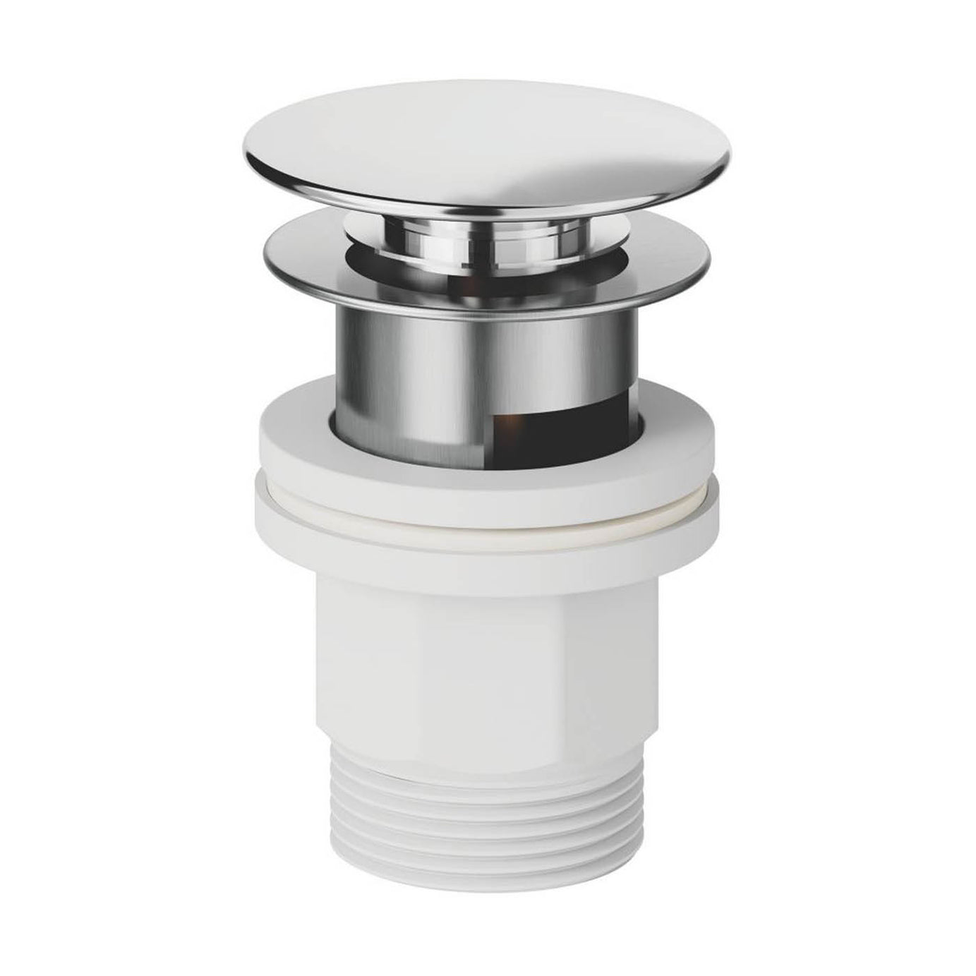 Swirl Basin Pillar Taps Chrome Single Lever Compact Deck Mounted Modern 120mm - Image 2
