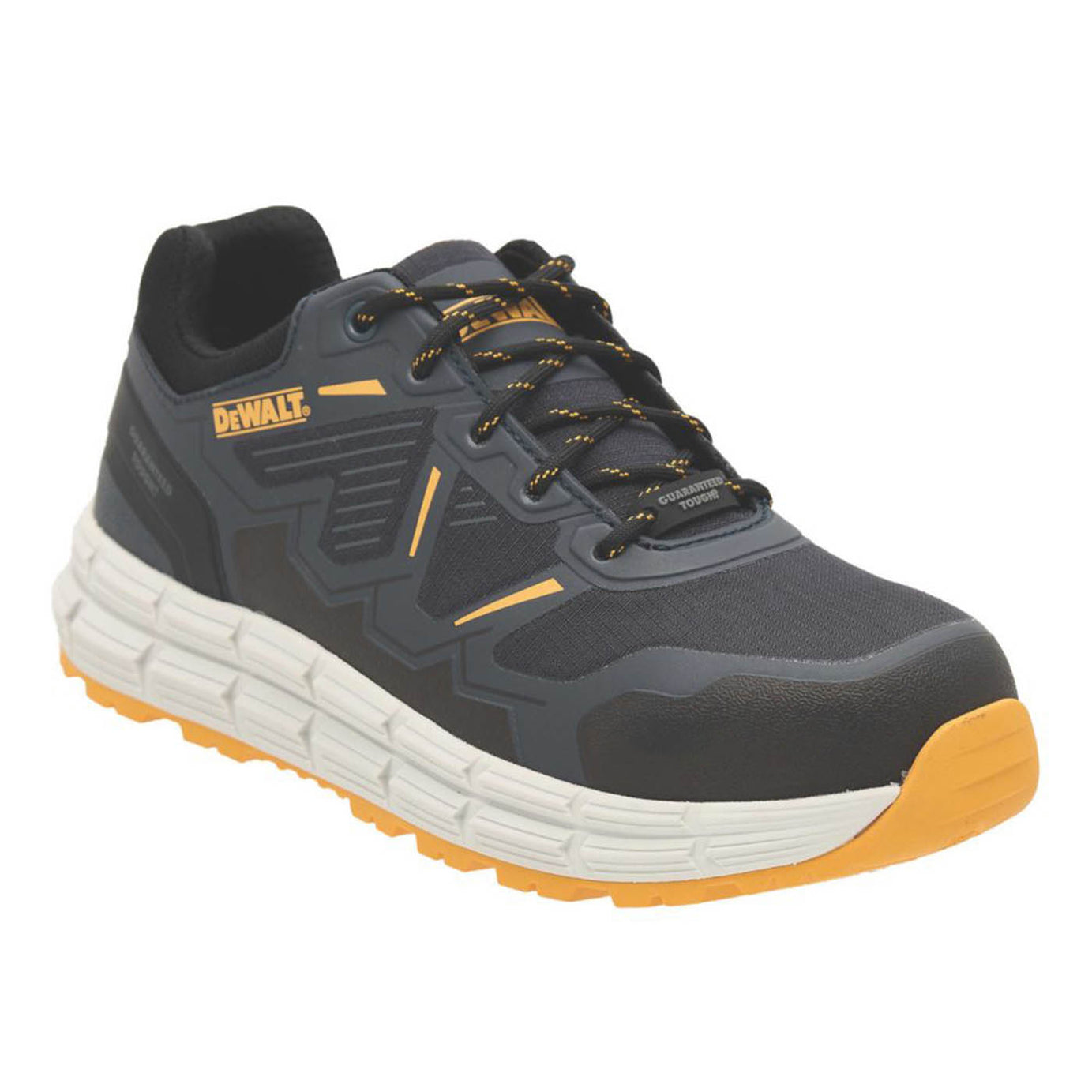 DEWALT Mens Safety Safety Trainers Bourne Grey Black Steel Toe Cap Size 10 - Image 1