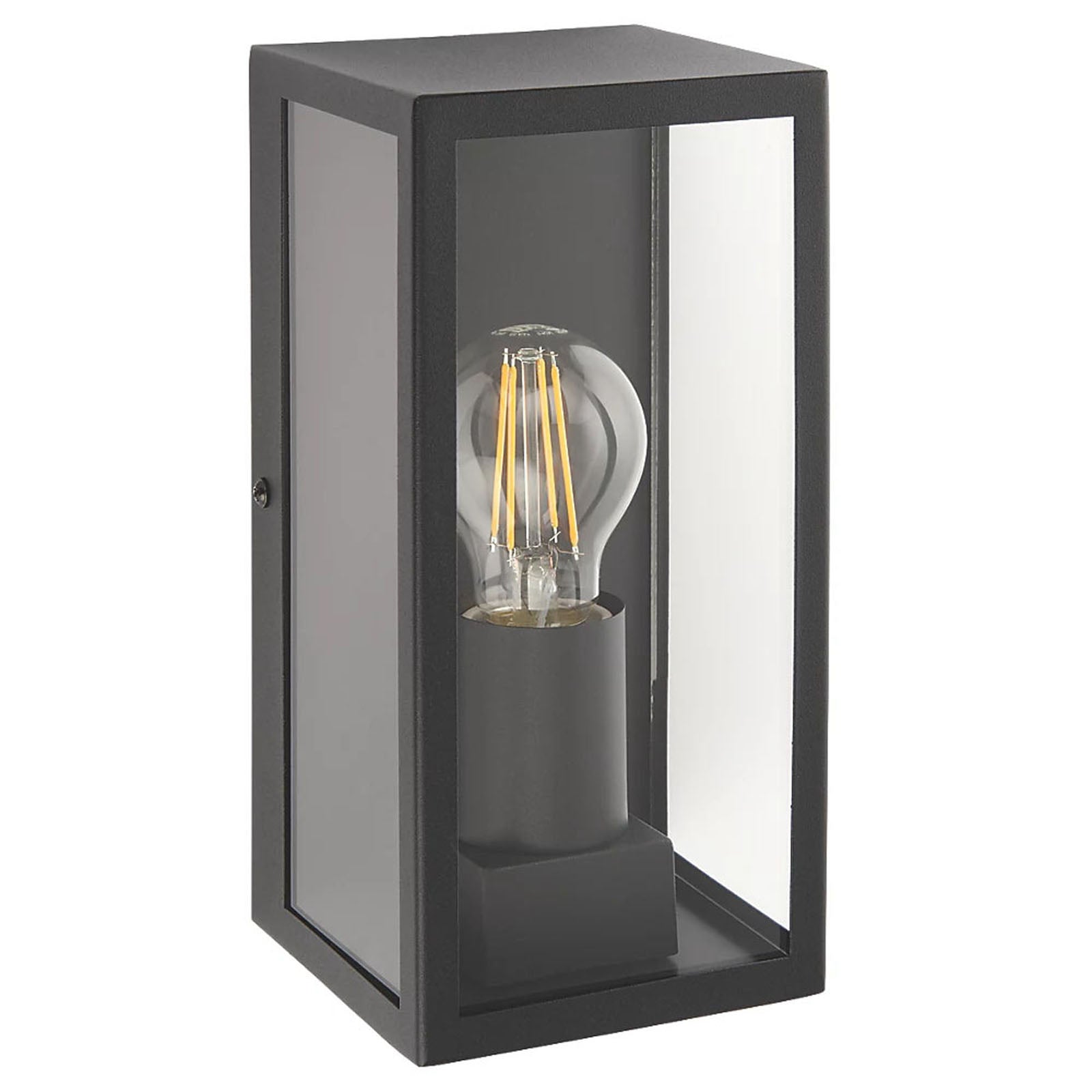 LAP Outdoor Lantern Breton 96603 Rectangular Frame 28W Tempered Glass Matt Black - Image 5