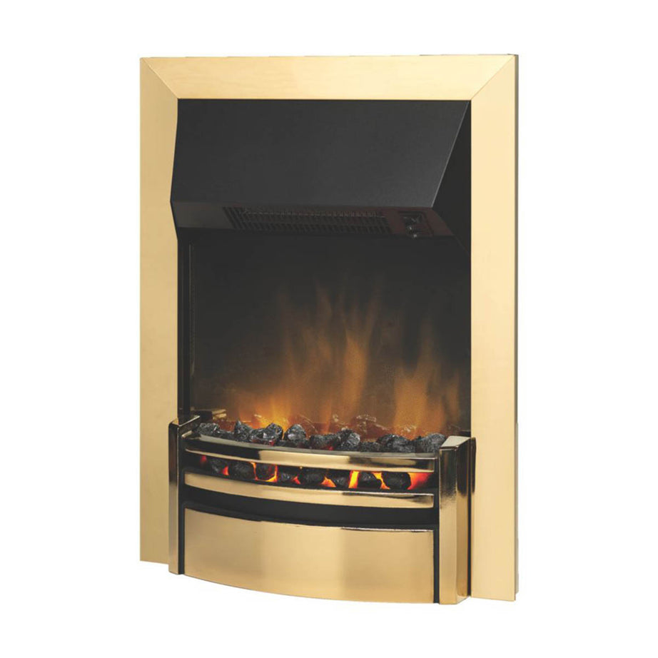 Dimplex Electric Fire 2kW Inset Brass Optiflame Coal Effect Fireplace Home - Image 2