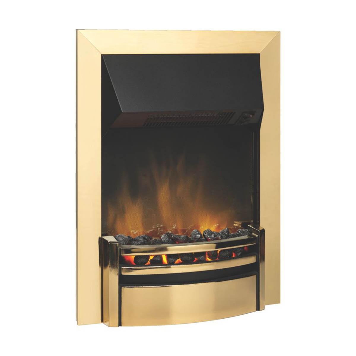 Dimplex Electric Fire 2kW Inset Brass Optiflame Coal Effect Fireplace Home - Image 3
