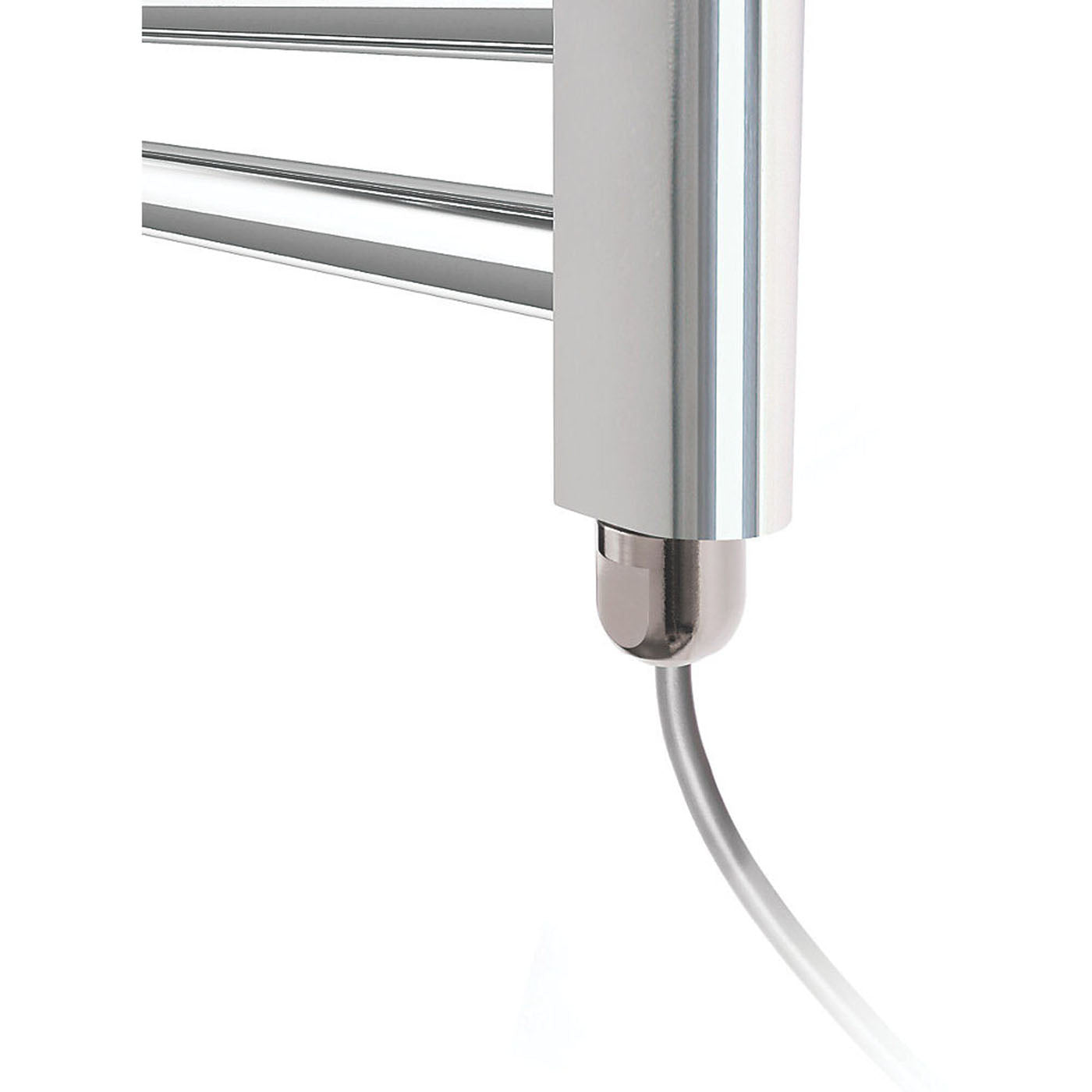 Terma Electric Towel Rail Radiator Flat Chrome Bathroom Warmer (H)600x(W)400mm - Image 2