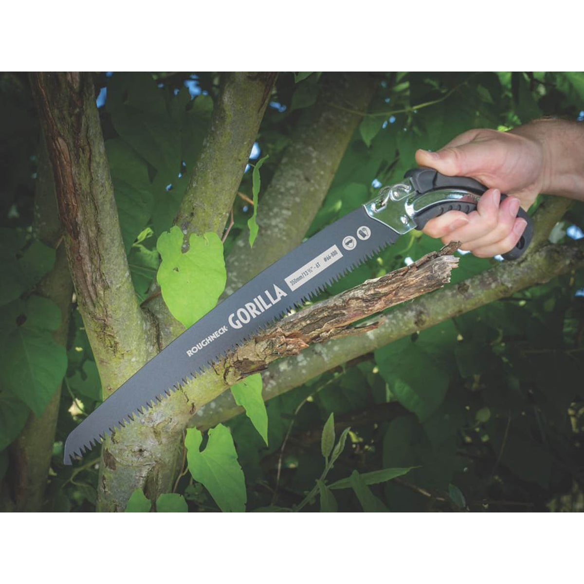 Roughneck Pruning Saw 6tpi Hardened Steel Blade Rubber Ergonomic Handle 350mm - Image 3