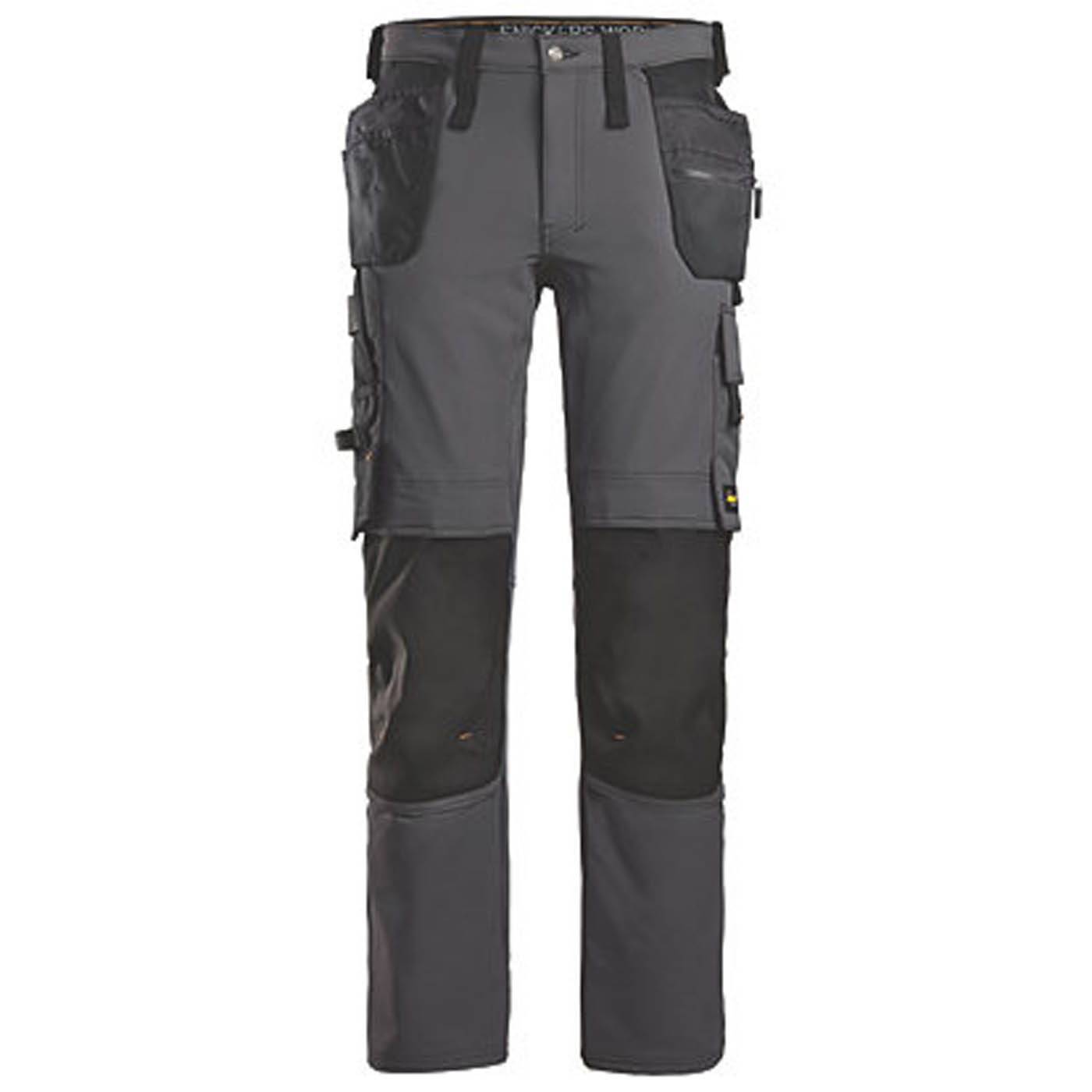 Snickers Work Trousers Mens Slim Fit Black Splashproof Multi Pockets 30W 30L - Image 1