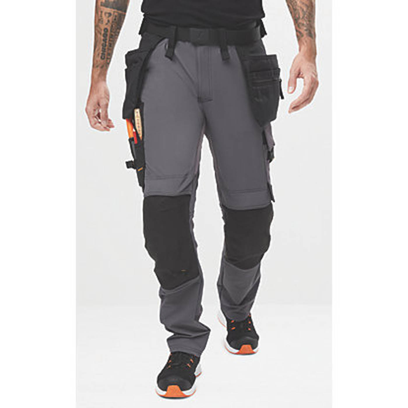 Snickers Work Trousers Mens Slim Fit Black Splashproof Multi Pockets 30W 30L - Image 3
