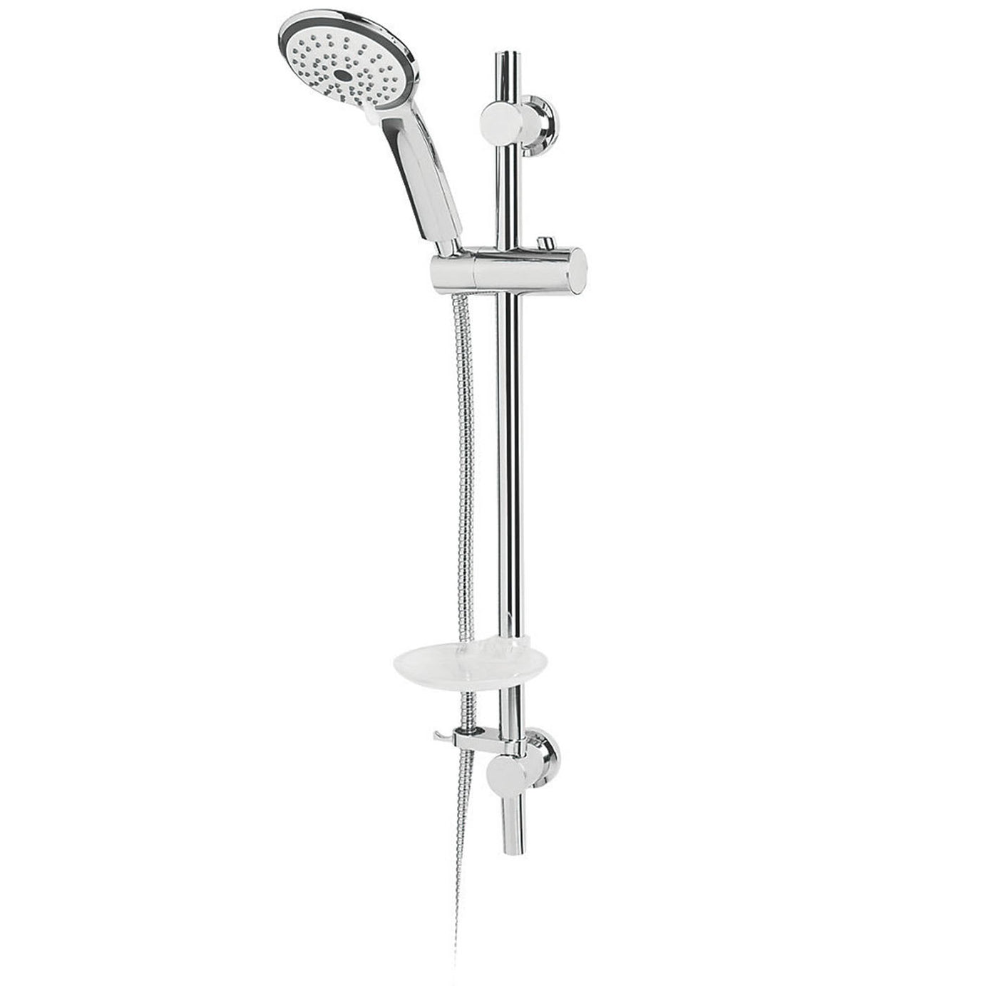 Bristan Mixer Shower Kit Chrome 3 Spray Patterns Round Head Bathroom Modern - Image 1