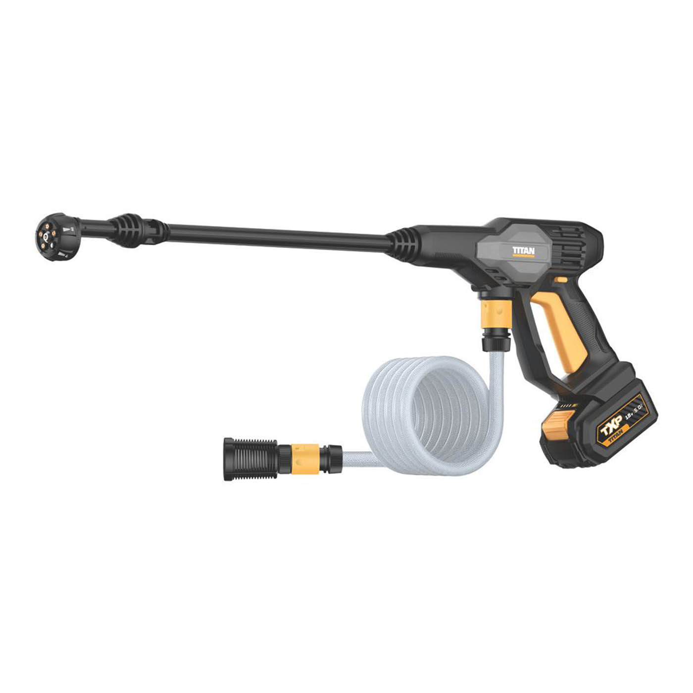 Titan Pressure Washer Hand-Held TTI1230PRW Cordless 22bar 18V 1 x 5Ah Li-Ion TXP - Image 2