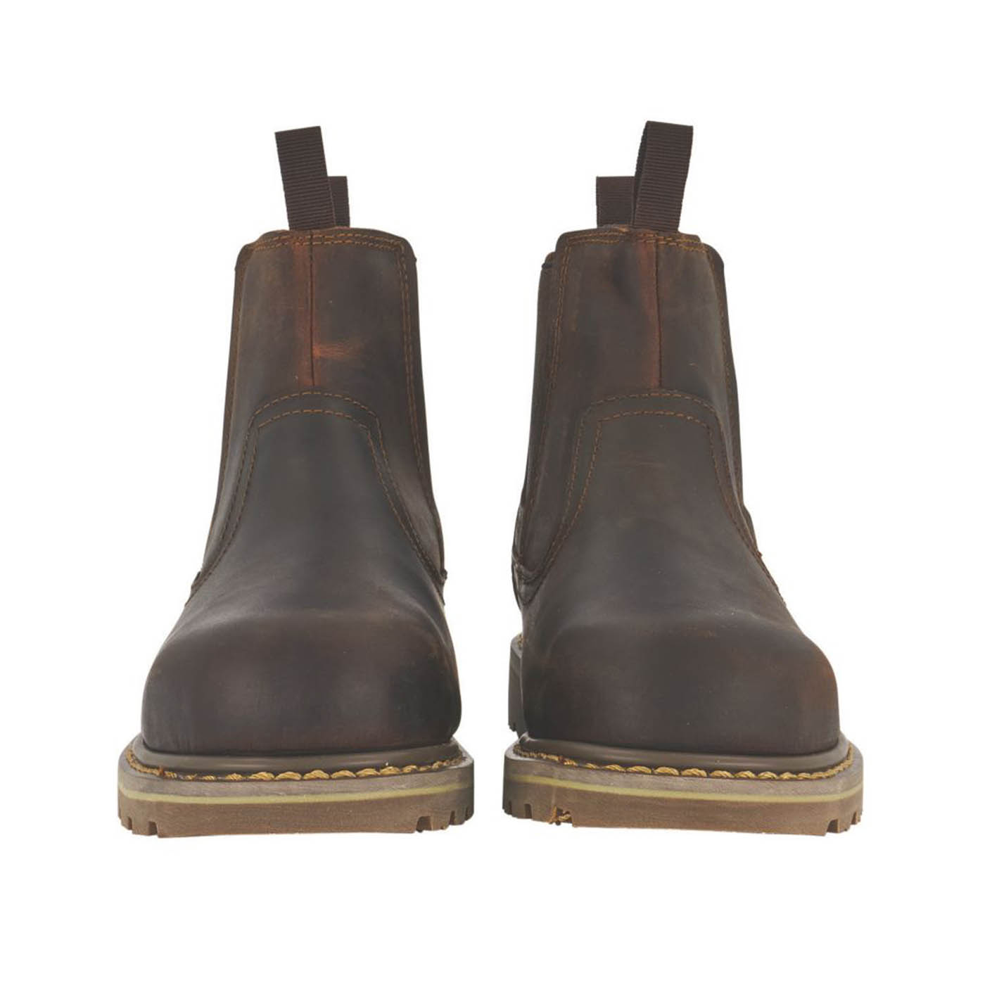 Site Safety Dealer Boots Mudguard Womens Standard Fit Brown Steel Toe Size 8 - Image 4