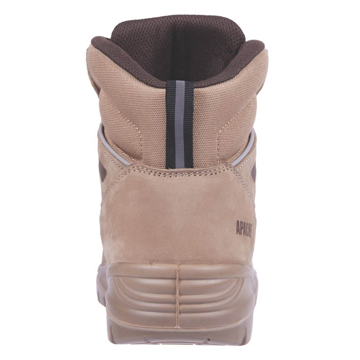 Apache Safety Boots Mens Standard Fit Stone Leather Work Shoes Steel Toe Size 7 - Image 4