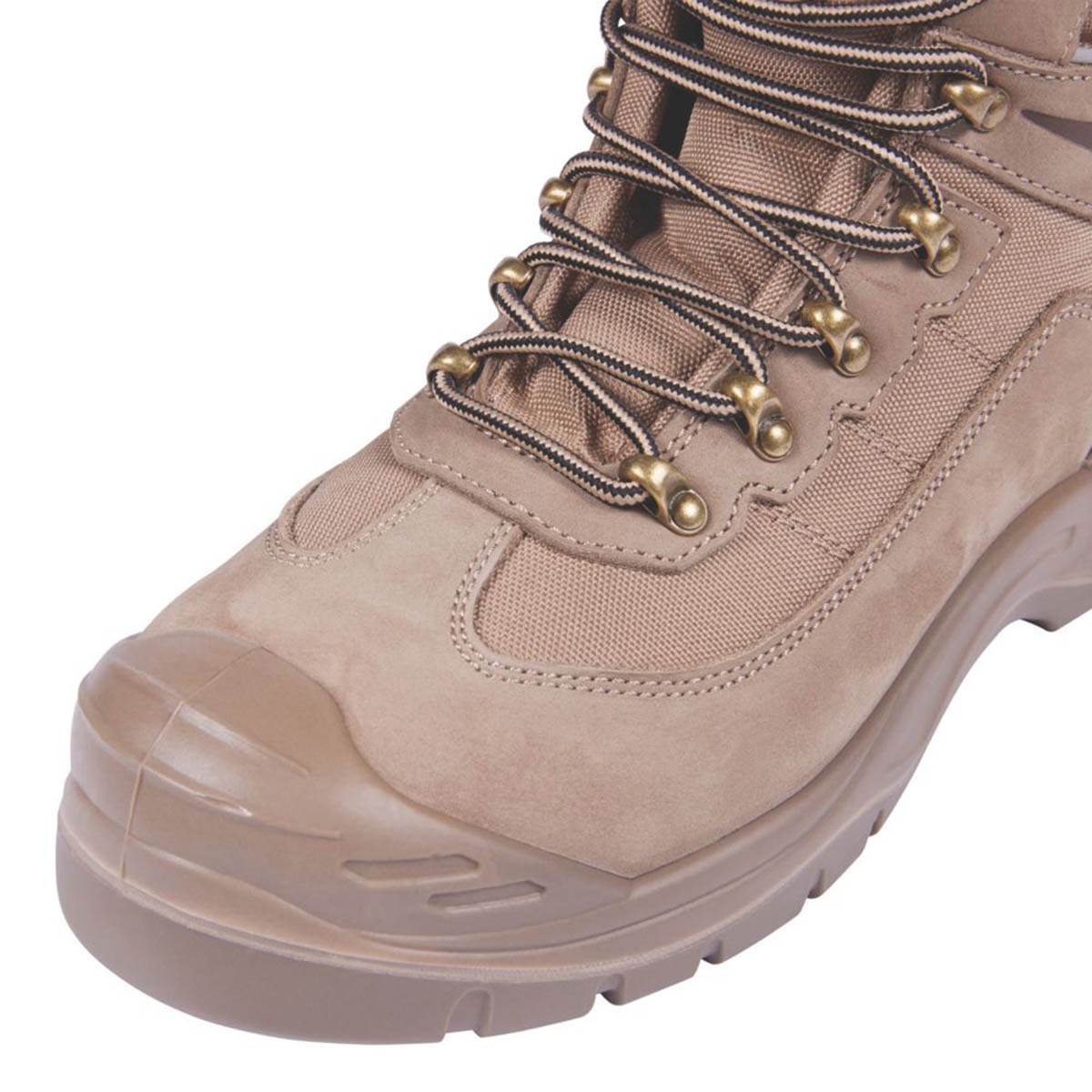 Apache Safety Boots Mens Standard Fit Stone Leather Work Shoes Steel Toe Size 7 - Image 6