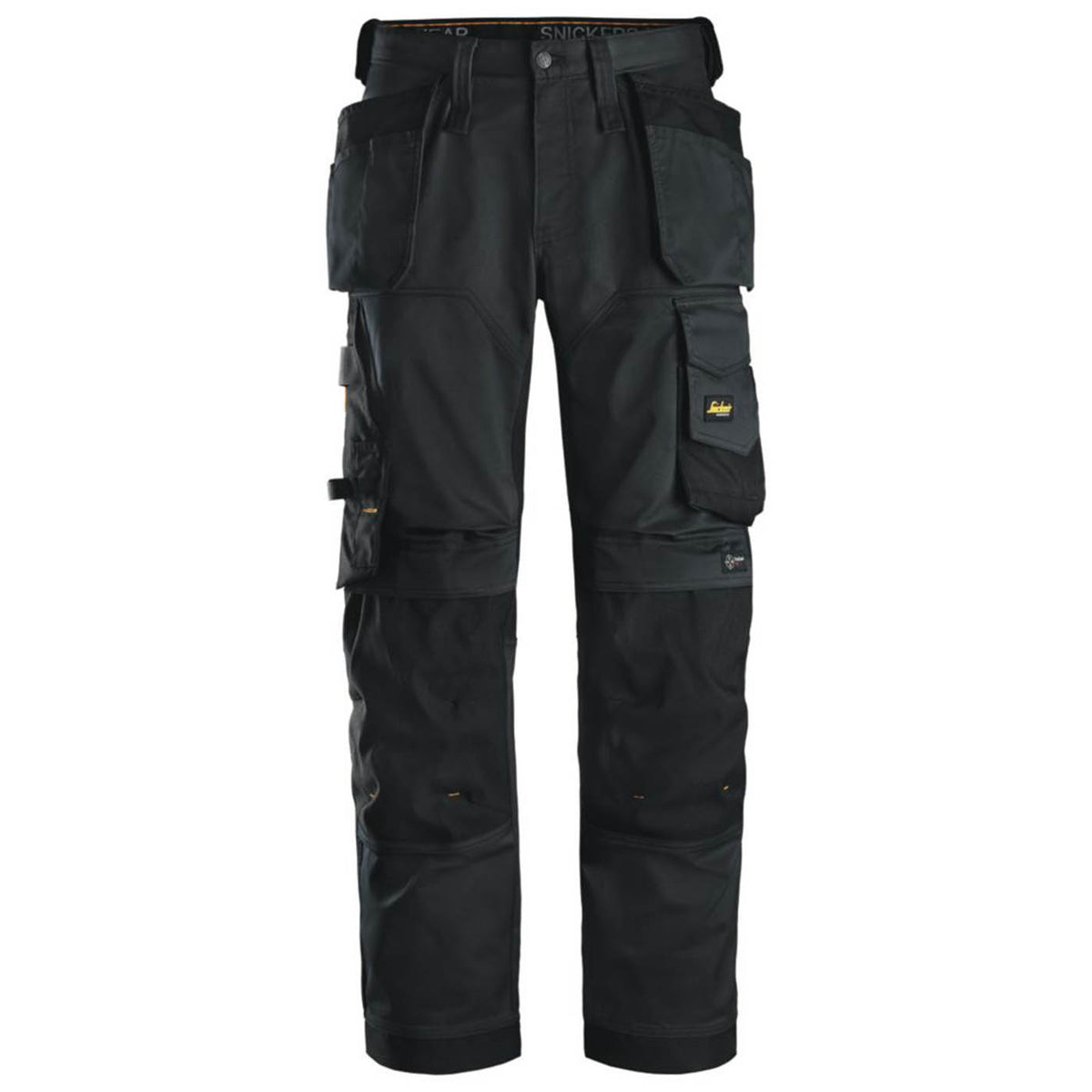 Snickers Work Trousers Mens Loose Fit Black Stretch Multi Pockets Cargo 44W 30L - Image 1