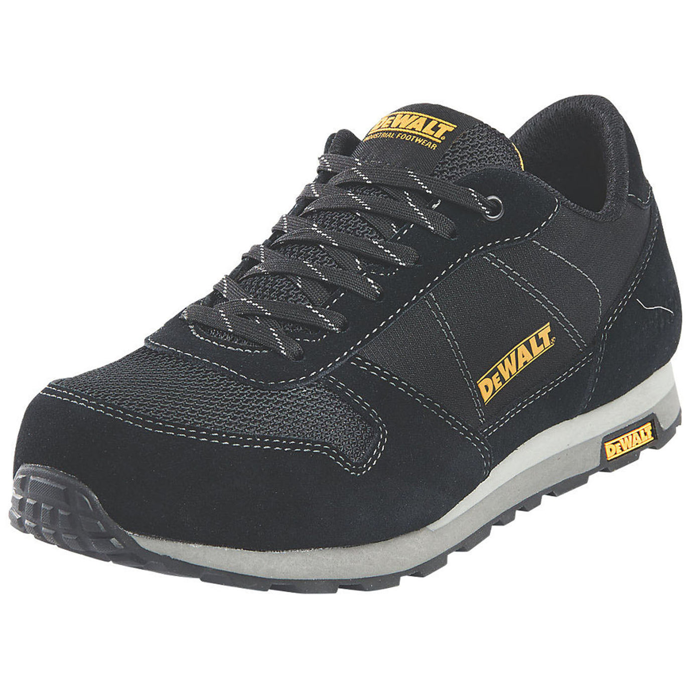 DeWalt Safety Trainers Mens Standard Fit Black Work Boots Steel Toe Size 10 - Image 1
