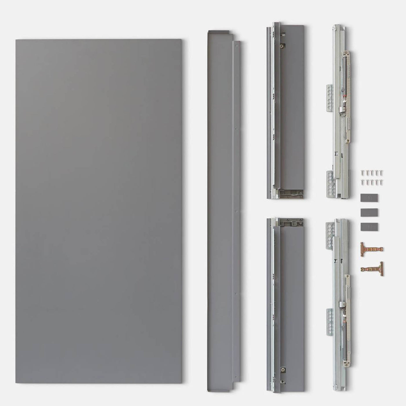Essentials Standard Drawer Box Matt Grey Slimline Soft Close Ball Bearing 1000mm - Image 2