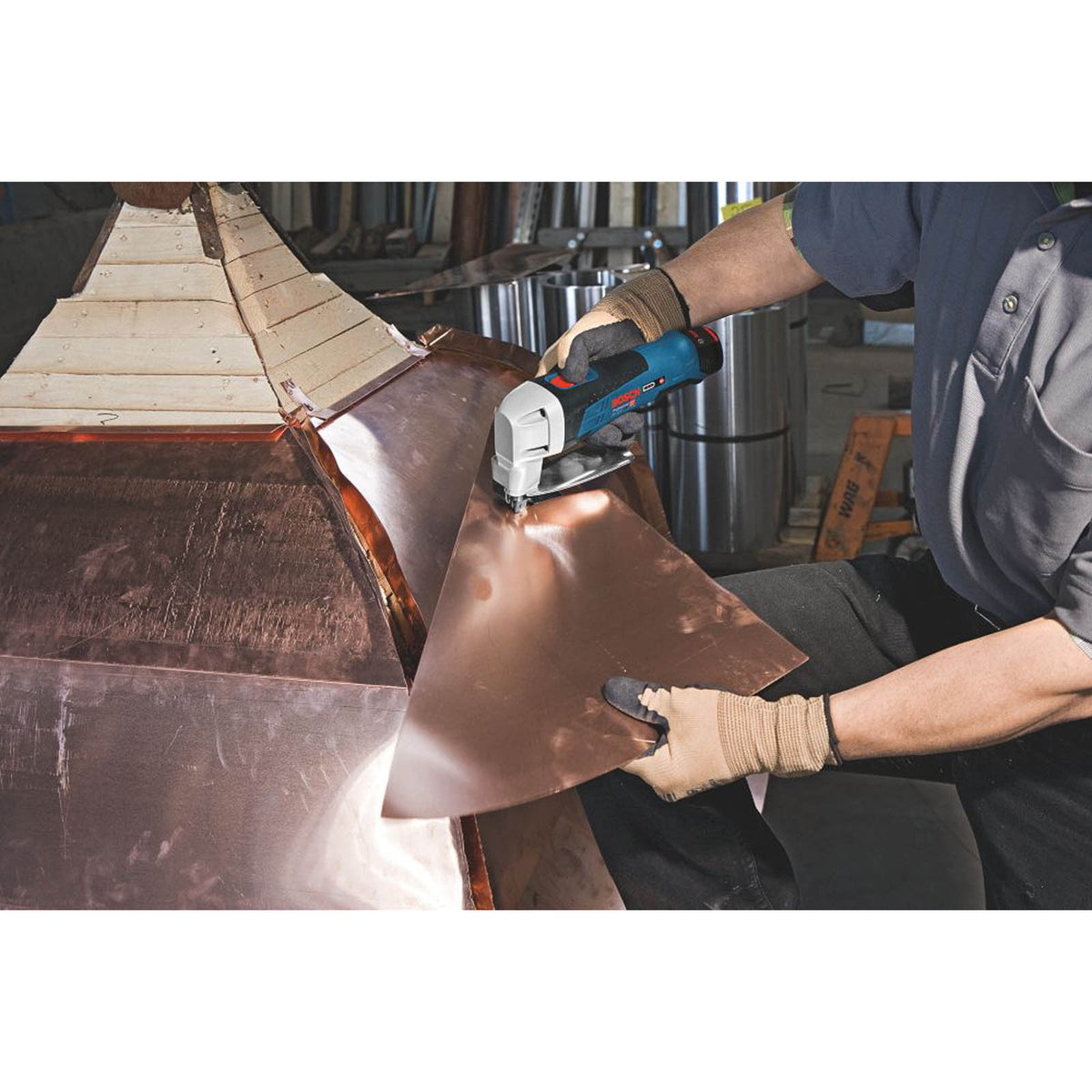 Bosch Metal Shear Cordless 12V Li-Ion GSC12V-13Professional Ergonomic Body Only - Image 4
